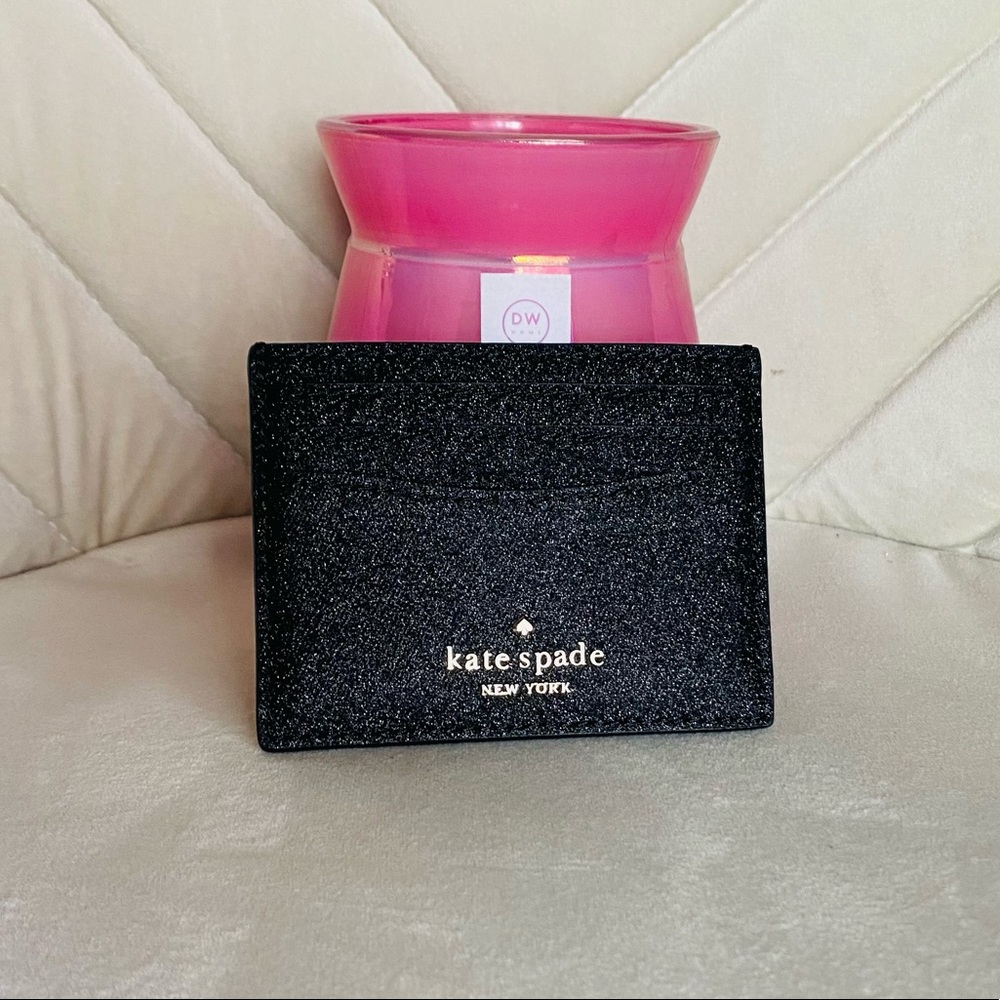 kate spade Black Glittery Card Holder